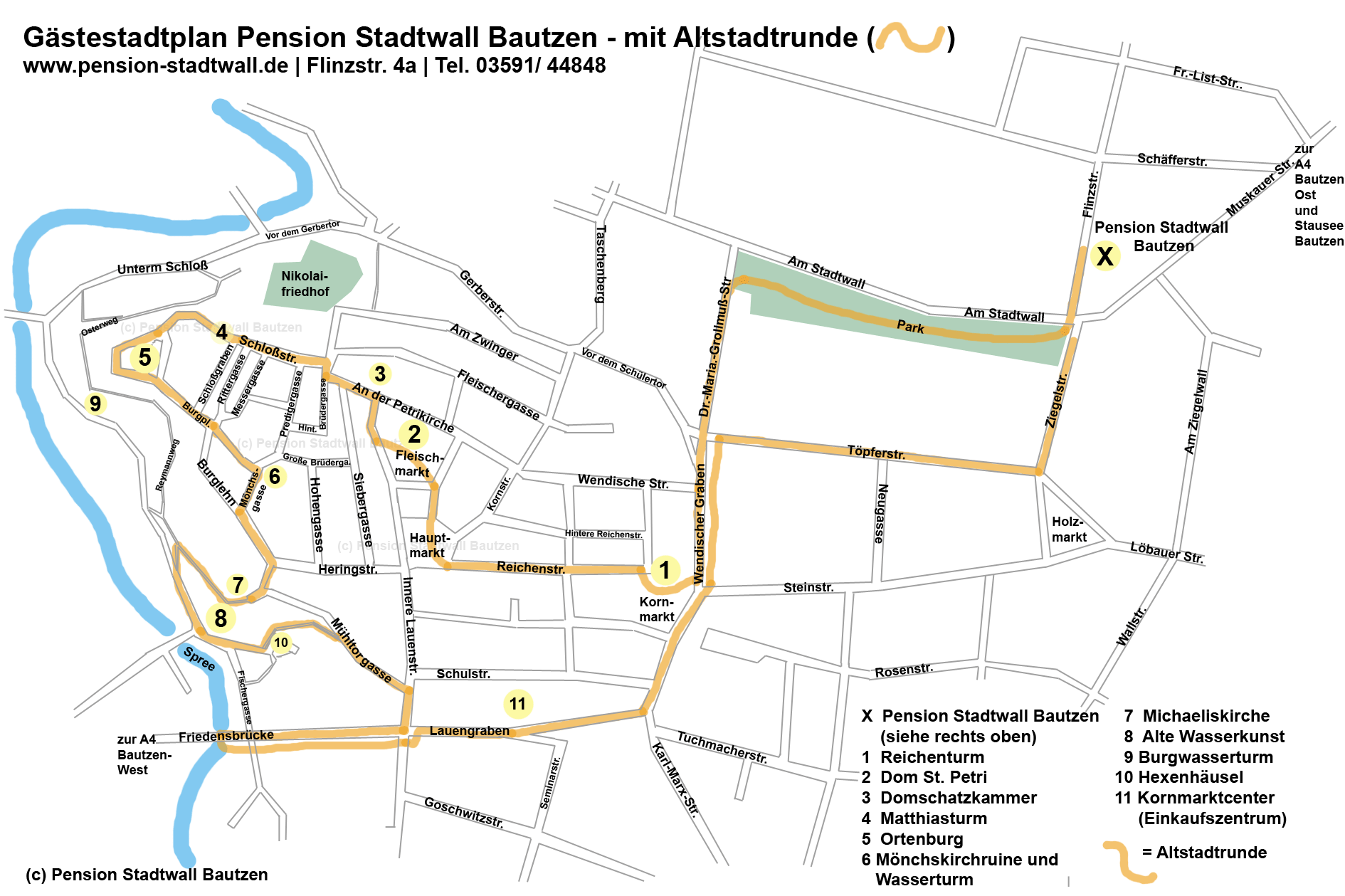 Stadtplan Bautzen